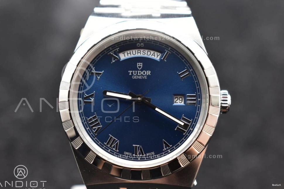 Strap Tudor V7F SS 1:1 Royal Best Edition Dial on Blue A2836 0417